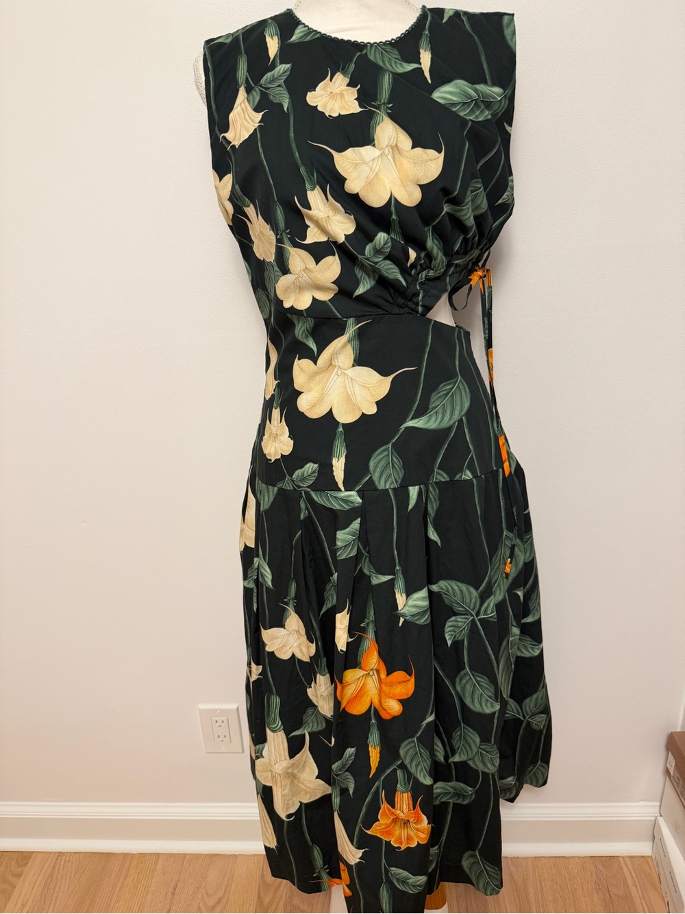 Agua by Agua Bendita Green Midi Otoño Dress